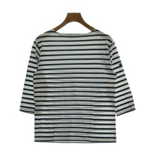 セントジェームス(SAINT JAMES)のSAINT JAMES Tシャツ・カットソー 1(XS位) 白x紺(ボーダー) 【古着】【中古】(カットソー(半袖/袖なし))