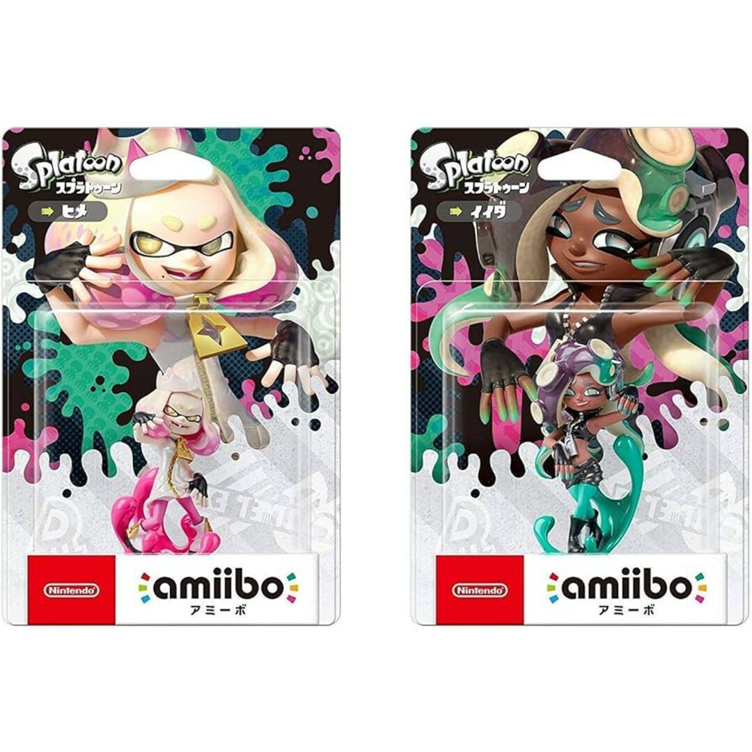 任天堂(ニンテンドウ)のamiibo ヒメ + amiibo イイダ (スプラトゥーンシリーズ) 未開封 エンタメ/ホビーのフィギュア(ゲームキャラクター)の商品写真