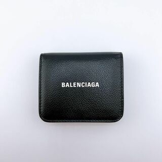 Balenciaga - バレンシアガ 594216 レザー キャッシュ ミニウォレット 二つ折り財布