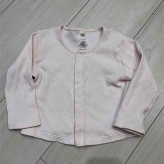 プチバトー(PETIT BATEAU)の美品　プチバトー　カーディガン　12m/74(カーディガン/ボレロ)