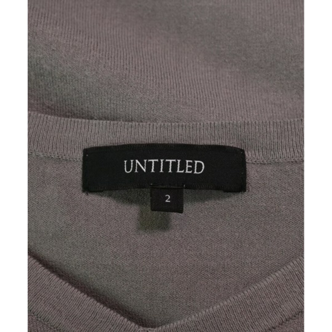 UNTITLED(アンタイトル)のUNTITLED アンタイトル ニット・セーター 2(M位) グレー 【古着】【中古】 レディースのトップス(ニット/セーター)の商品写真