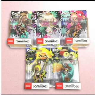 ニンテンドウ(任天堂)のamiibo アミーボ 未開封未使用 イイダ ヒメ タコガール インク5体(ゲームキャラクター)