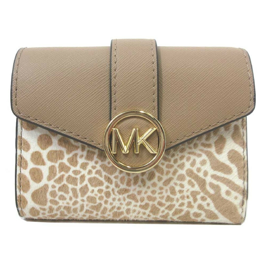 Michael Kors(マイケルコース)のマイケルコース 三つ折り財布 35H3GNMF6H CAMEL レディースのファッション小物(財布)の商品写真