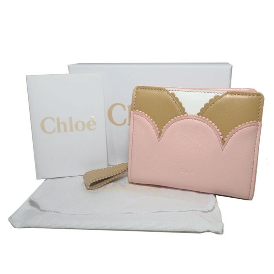 Chloe(クロエ)のクロエ 二つ折財布 CHC22AP280H38 6J9(Pale Blush) レディースのファッション小物(財布)の商品写真
