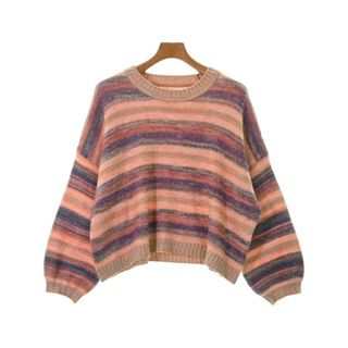 ビラボン(billabong)のBILLABONG ビラボン ニット・セーター M オレンジ系x紫x緑等 【古着】【中古】(ニット/セーター)