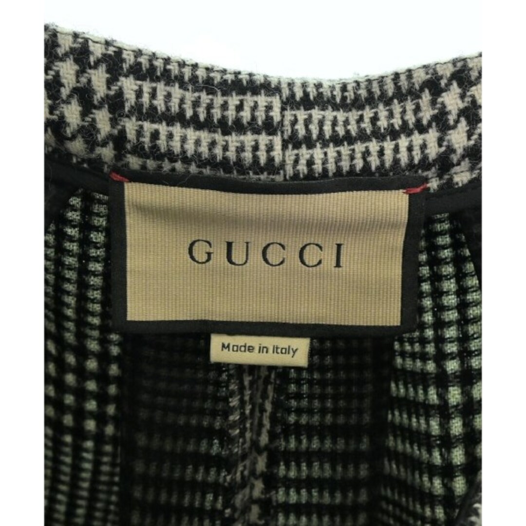 Gucci(グッチ)のGUCCI グッチ ショートパンツ 36(XS位) 黒x白(チェック) 【古着】【中古】 レディースのパンツ(ショートパンツ)の商品写真