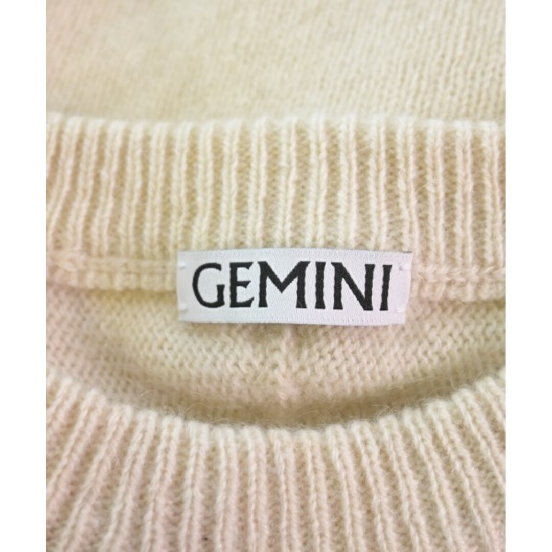 GeMini(ゲミニ―)のGEMINI ジェミニ ニット・セーター F ベージュ 【古着】【中古】 レディースのトップス(ニット/セーター)の商品写真