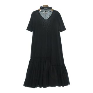 ジルサンダー(Jil Sander)のJIL SANDER ジルサンダー ワンピース 36(S位) 黒 【古着】【中古】(ひざ丈ワンピース)