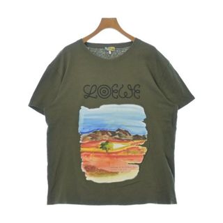 ロエベ(LOEWE)のLOEWE ロエベ Tシャツ・カットソー XL カーキ 【古着】【中古】(Tシャツ/カットソー(半袖/袖なし))