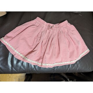 ピンク色  ラブリー  キュロットスカート  130(スカート)