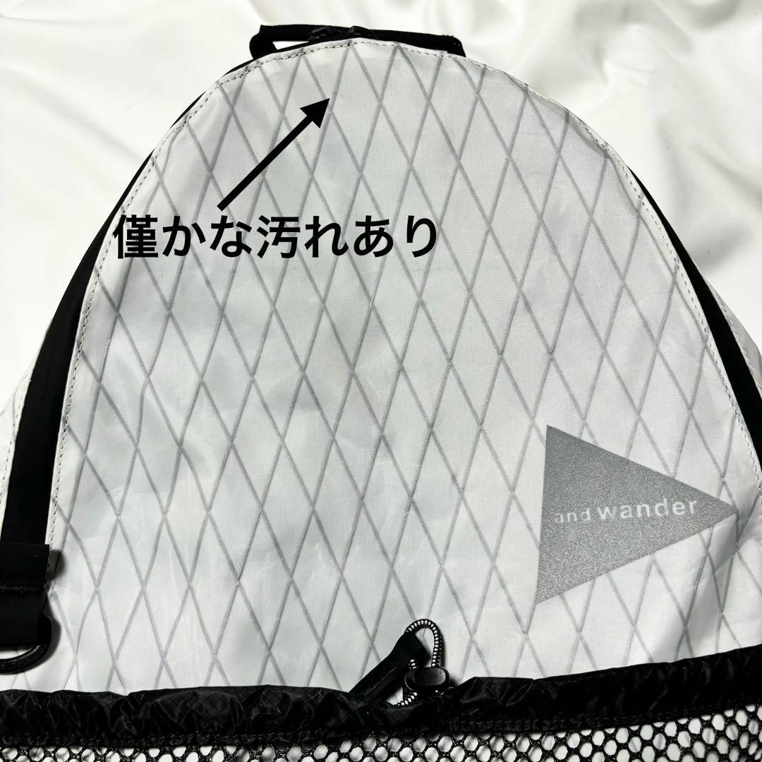 【アウトレット品】and wander　X-PAC　20L デイパック　ホワイト