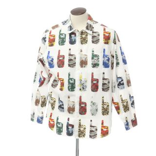 シュプリーム(Supreme)の【中古】シュプリーム Supreme 2023年秋冬 Walkie Talkie Shirt コットン カジュアルシャツ ホワイトxマルチカラー【サイズL】【メンズ】(シャツ)