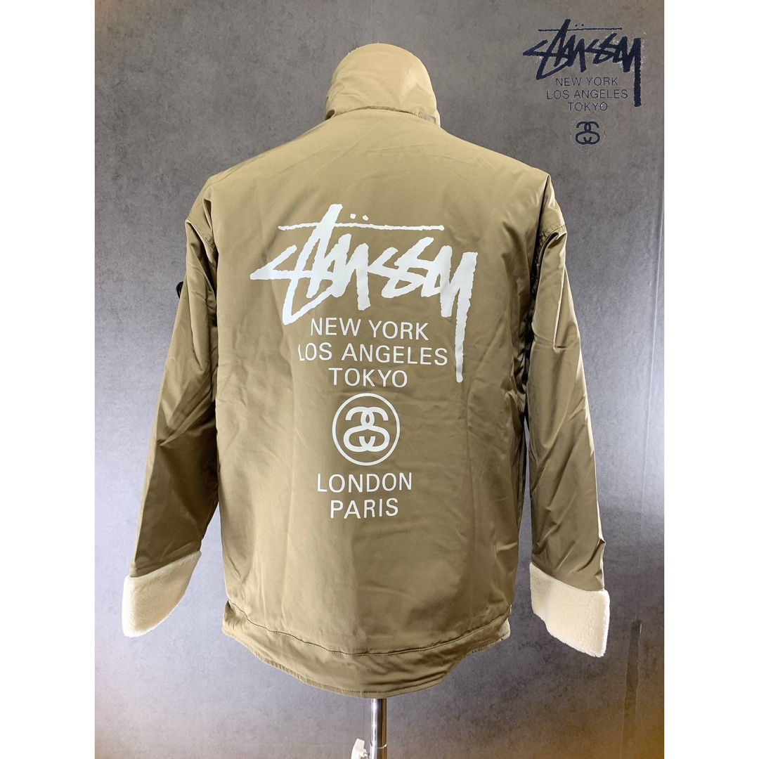 STUSSY(ステューシー)の【希少】 STUSSY boa jacket khaki メンズのジャケット/アウター(ミリタリージャケット)の商品写真