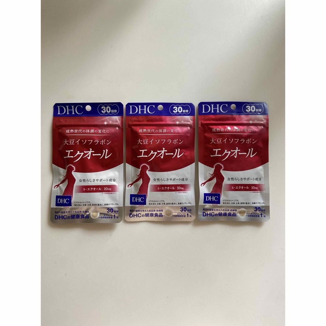DHC 大豆イソフラボン エクオール 30日分 × 3 - 健康用品 DHC 大豆イソフラボン エクオール 30日分 × 3 - 健康用品