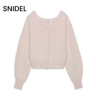 スナイデル(SNIDEL)の【お値下げ中】 SNIDEL ラクーンショートボレロ カーディガン アイボリー(カーディガン)