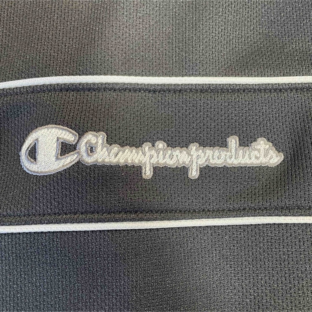 Champion(チャンピオン)の【超希少品・大きいサイズ】Champion  ジャージ　上下　ロゴ刺繍　黒　O メンズのトップス(ジャージ)の商品写真