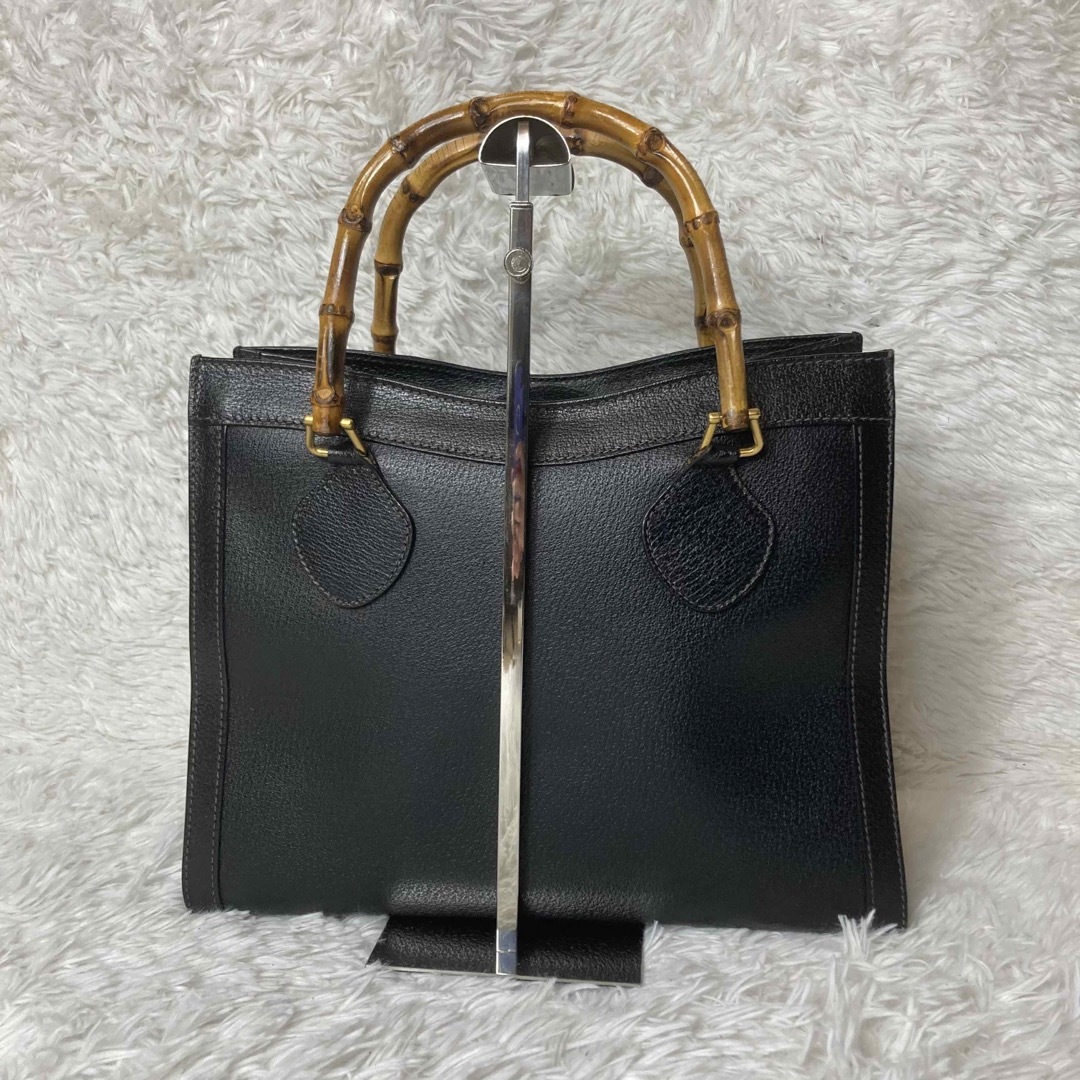 Gucci(グッチ)のベタ無し✨グッチ トートバッグ ハンドバッグ ダイアナ バンブー レザー レディースのバッグ(ハンドバッグ)の商品写真