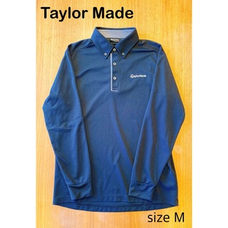 テーラーメイド(TaylorMade)のテーラーメイド ゴルフウェア メンズ 長袖 ポロシャツ 黒 サイズM 春夏(ウエア)