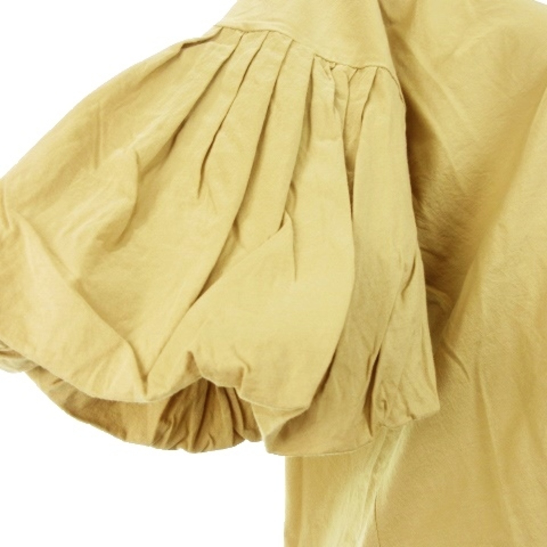 ROSE BUD(ローズバッド)のローズバッド カットソー 半袖 バルーンスリーブ ストレッチ 綿 F ベージュ レディースのトップス(カットソー(半袖/袖なし))の商品写真