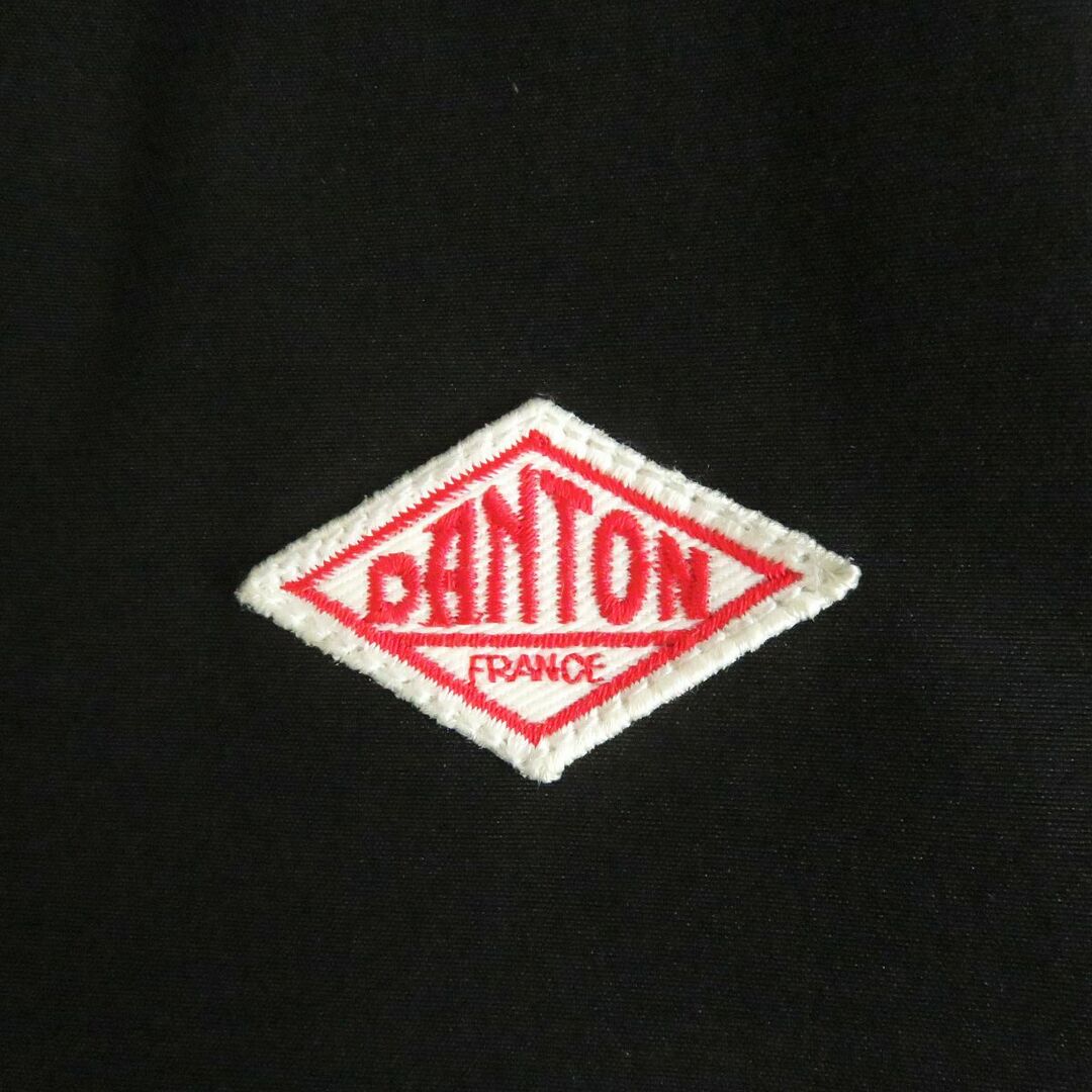 DANTON(ダントン)の良品□DANTON/ダントン ロゴ入り ラクーンファー フーデッド WZIP ダウンコート/ジャケット ブラック 36 正規品 メンズ 寒い時期に！　t16-st30317-411 メンズのジャケット/アウター(ダウンジャケット)の商品写真