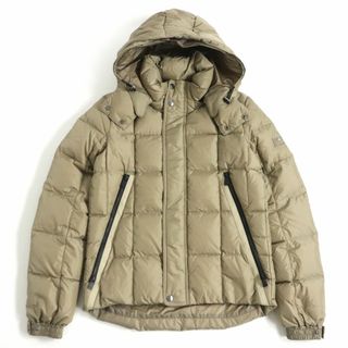 タトラス(TATRAS)の極美品□TATRAS/タトラス MTA20A4566 BOESIO ロゴワッペン WZIP フ―デッド ダウンジャケット ベージュ 01 正規品 ハンガー・ガーメント付(ダウンジャケット)