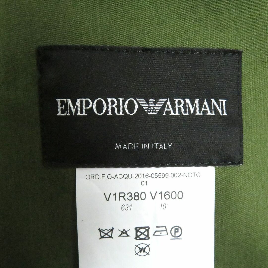 Emporio Armani(エンポリオアルマーニ)の未使用品□2016年製 黒タグ EMPORIO ARMANI/エンポリオアルマーニ ワッペン CPOジャケット/ブルゾンジャケット グレー 46 伊製 正規 レディースのジャケット/アウター(その他)の商品写真