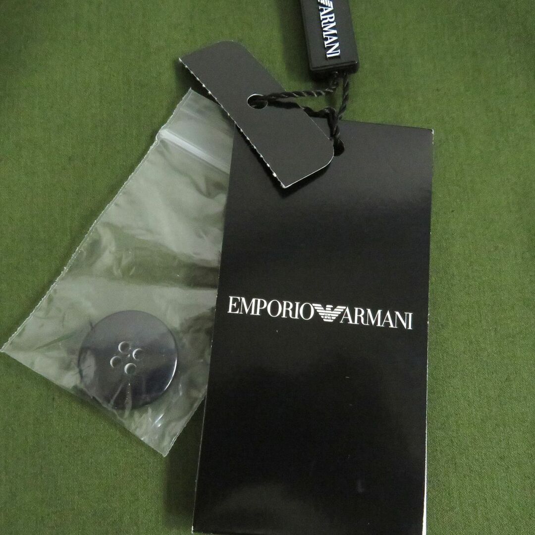 Emporio Armani(エンポリオアルマーニ)の未使用品□2016年製 黒タグ EMPORIO ARMANI/エンポリオアルマーニ ワッペン CPOジャケット/ブルゾンジャケット グレー 46 伊製 正規 レディースのジャケット/アウター(その他)の商品写真