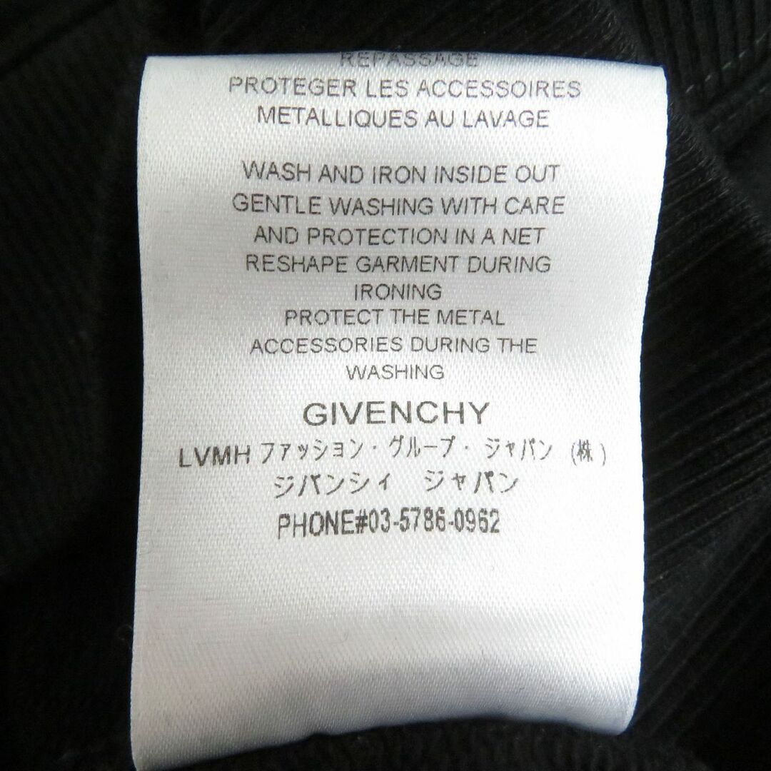 GIVENCHY(ジバンシィ)の美品□20AW GIVENCHY/ジバンシィ BMJ08130AF チェーンプリント プルオーバー スウェットパーカー/フーディー ブラック S 正規品 メンズ メンズのトップス(パーカー)の商品写真