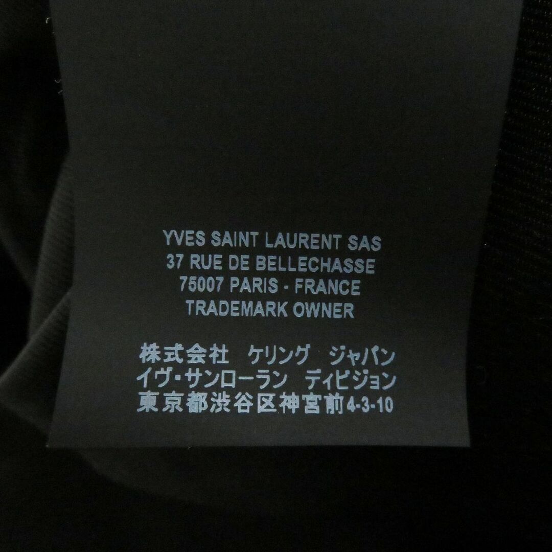 Saint Laurent(サンローラン)の極美品□2019年製 SAINT LAURENT PARIS/サンローランパリ 576665 ロゴボタン ラムスキン レザートレンチコート ブラック 42 伊製 正規品 メンズのジャケット/アウター(トレンチコート)の商品写真