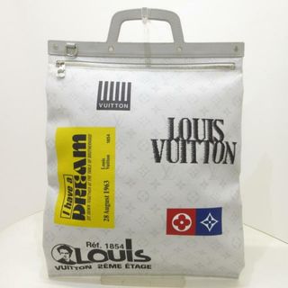 ルイヴィトン(LOUIS VUITTON)のLOUIS VUITTON(ルイヴィトン) トートバッグ モノグラムロゴストーリー フラットヴェルティカルトート M44627 ホワイトモノグラム×マルチ ホワイト モノグラム・キャンバス(トートバッグ)