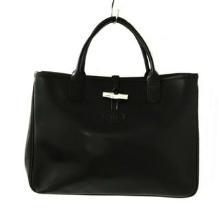 ロンシャン(LONGCHAMP)のLONGCHAMP(ロンシャン) トートバッグ ロゾ 黒 レザー(トートバッグ)