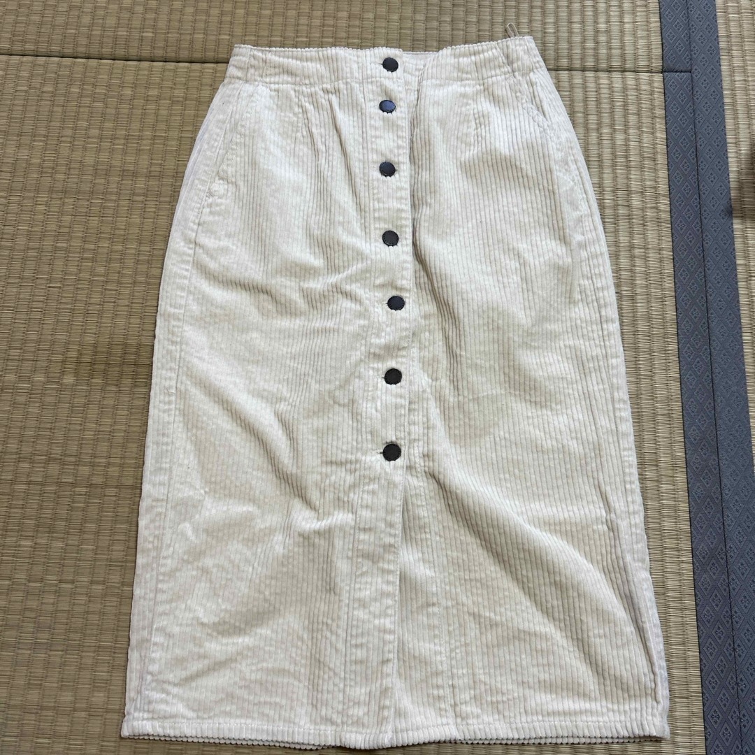 コーデュロイスカートGU レディースのスカート(ひざ丈スカート)の商品写真