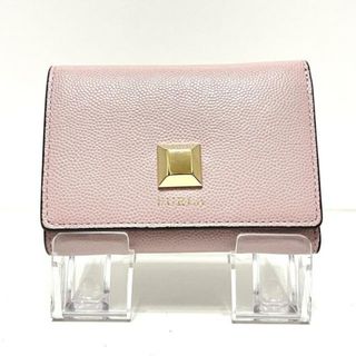 フルラ(Furla)のFURLA(フルラ) 3つ折り財布 ジョアン ライトピンク×ゴールド レザー(財布)