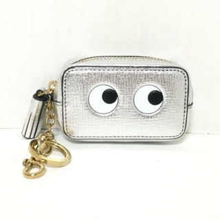 アニヤハインドマーチ(ANYA HINDMARCH)のAnya Hindmarch(アニヤハインドマーチ) コインケース美品  - シルバー×白×黒 レザー(コインケース)