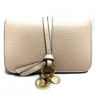 クロエ(Chloe)のChloe(クロエ) 3つ折り財布 アルファベット CHC17AP943H9Q24L ピンクベージュ レザー(財布)