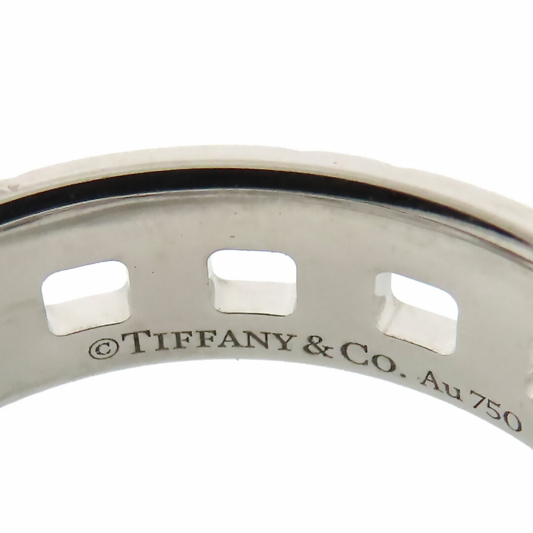 ティファニー T トゥルー リング ワイド #13 750 (K18WG) レディース TIFFANY&Co. [美品] 【中古】 【ジュエリー】 レディースのアクセサリー(リング(指輪))の商品写真