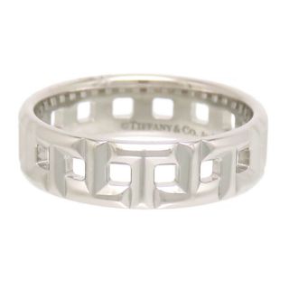 ティファニー T トゥルー リング ワイド #13 750 (K18WG) レディース TIFFANY&Co. [美品] 【中古】 【ジュエリー】(リング(指輪))