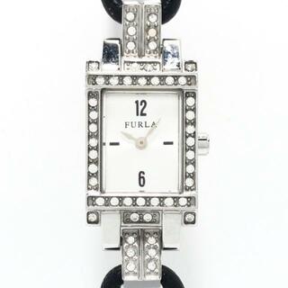 フルラ(Furla)のFURLA(フルラ) 腕時計 - 002528-01-76 レディース ラインストーン/ラインストーンベゼル シルバー(腕時計)