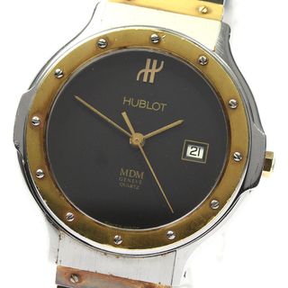 ウブロ(HUBLOT)のウブロ HUBLOT 140.10.2 MDM K18YGベゼル デイト クォーツ レディース _802922(腕時計)