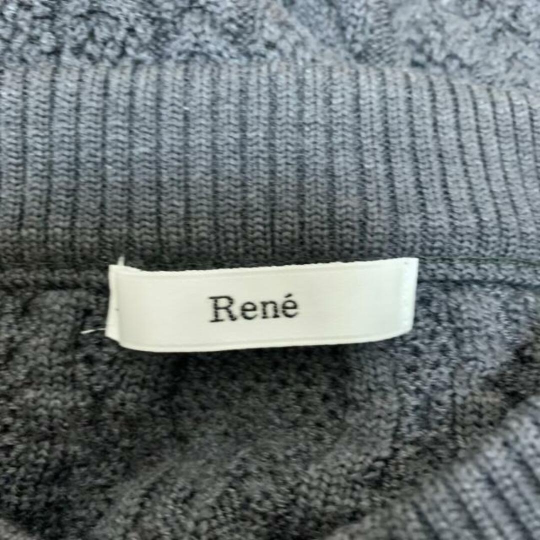 René(ルネ)のRene(ルネ) 長袖セーター サイズ38 M レディース美品  - ダークグレー その他 襟 レディースのトップス(ニット/セーター)の商品写真