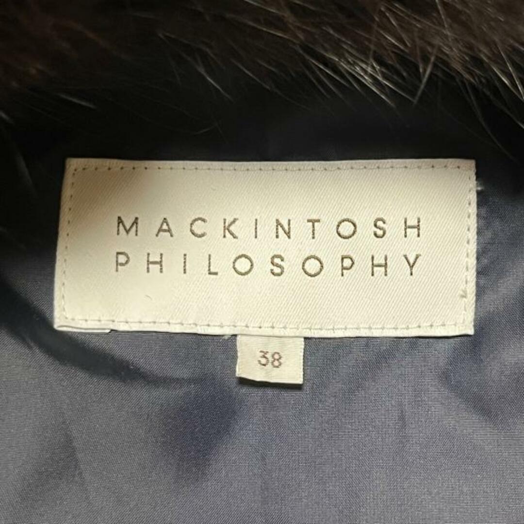 MACKINTOSH PHILOSOPHY(マッキントッシュフィロソフィー)のMACKINTOSH PHILOSOPHY(マッキントッシュフィロソフィー) コート サイズ38 L レディース - レッド×黒×マルチ 長袖/ラビット(ラパン)/チェック柄/中綿/キルティング/ショート丈/冬 レディースのジャケット/アウター(その他)の商品写真