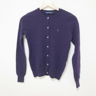 ラルフローレン(Ralph Lauren)のRalphLauren(ラルフローレン) カーディガン サイズS レディース - パープル 長袖(カーディガン)