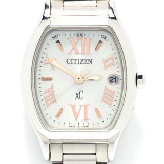 シチズン(CITIZEN)のCITIZEN(シチズン) 腕時計 XC(クロスシー) H058-T021239 レディース エコドライブ/電波 アイボリー(腕時計)