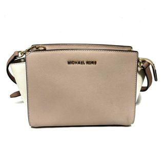 マイケルコース(Michael Kors)のMICHAEL KORS(マイケルコース) ショルダーバッグ - 30T4MLMM2T ピンク×アイボリー レザー(ショルダーバッグ)