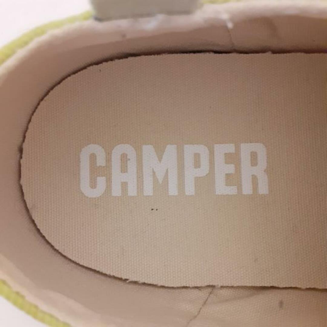 CAMPER(カンペール)のCAMPER(カンペール) スリッポン 37 レディース - イエローグリーン キャンバス レディースの靴/シューズ(その他)の商品写真
