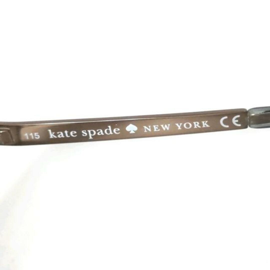 kate spade new york(ケイトスペードニューヨーク)のKate spade(ケイトスペード) サングラス - 9ZR ダークグレー×グレー×白 プラスチック×金属素材 レディースのファッション小物(サングラス/メガネ)の商品写真