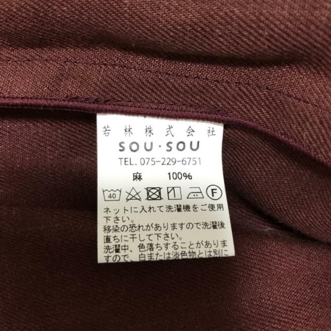 SOU・SOU(ソウソウ)のSOU・SOU(ソウソウ) ハーフパンツ レディース - ダークブラウン レディースのパンツ(ハーフパンツ)の商品写真