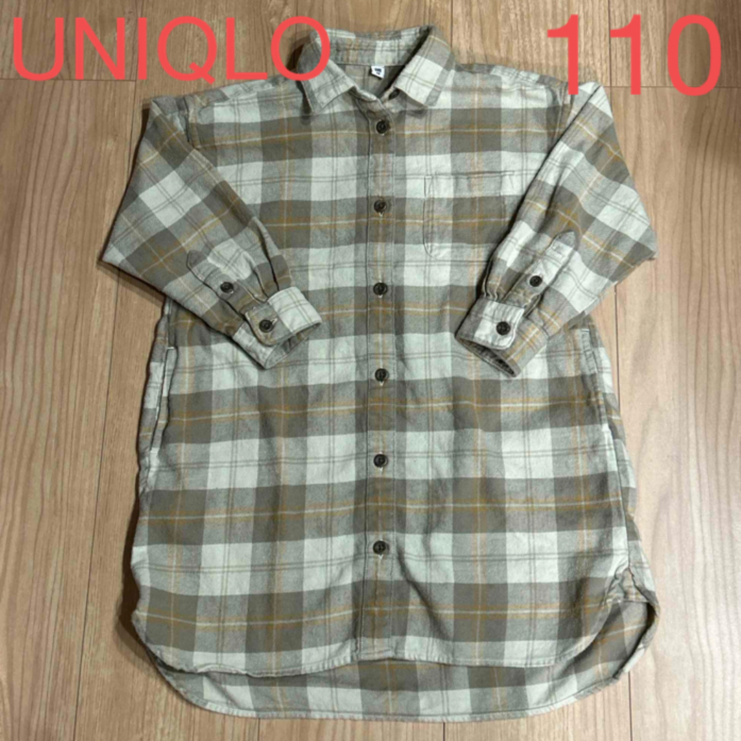 UNIQLO(ユニクロ)のUNIQLO  キッズ　ワンピース　110 キッズ/ベビー/マタニティのキッズ服女の子用(90cm~)(ワンピース)の商品写真