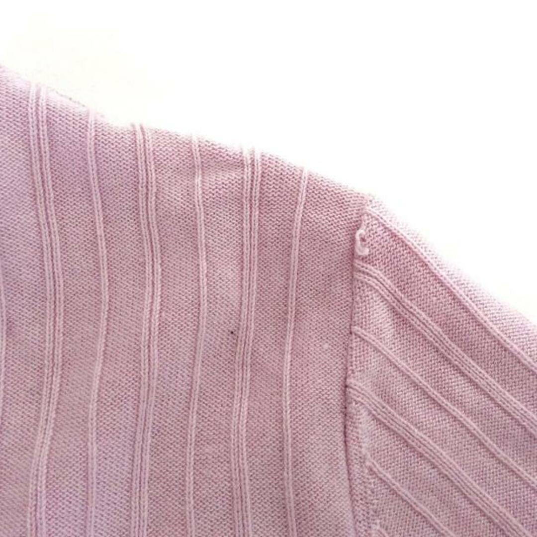 SUPERBEAUTY(スーパービューティー) 半袖カットソー サイズ40 M レディース - ピンク クルーネック/ビーズ レディースのトップス(カットソー(半袖/袖なし))の商品写真