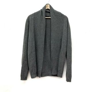 セオリー(theory)のtheory(セオリー) カーディガン サイズM/M M レディース美品  - ダークグレー 長袖/カシミヤ(カーディガン)